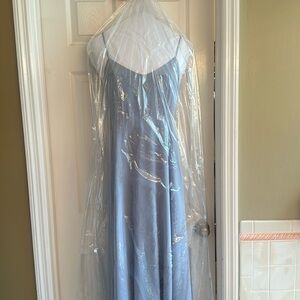 Show Me Your MuMu Faith dress in steel blue chiffon